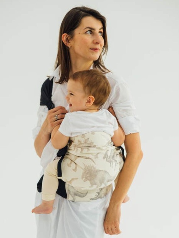 LennyHip (1/2 of LennyTwin), Standard, jacquard, 100% cotton - JURASSIC PARK - ICE DESERT