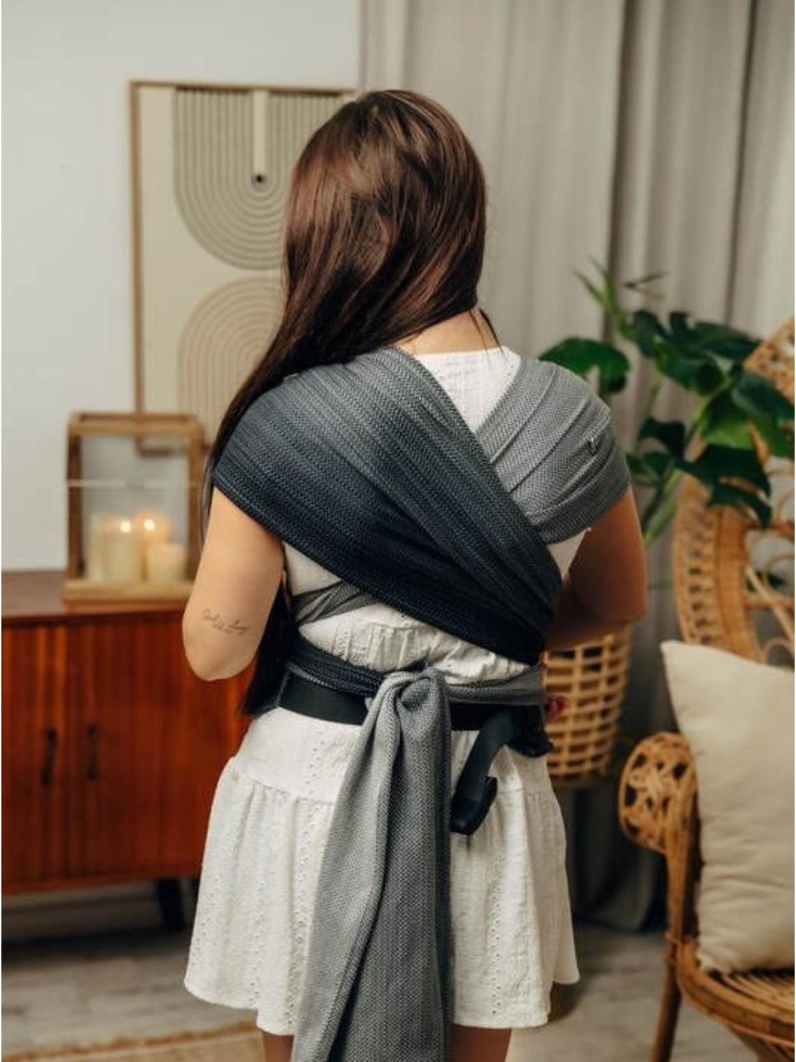 LennyHybrid, Standard, herringbone, 100% cotton - LITTLE HERRINGBONE OMBRE GREY