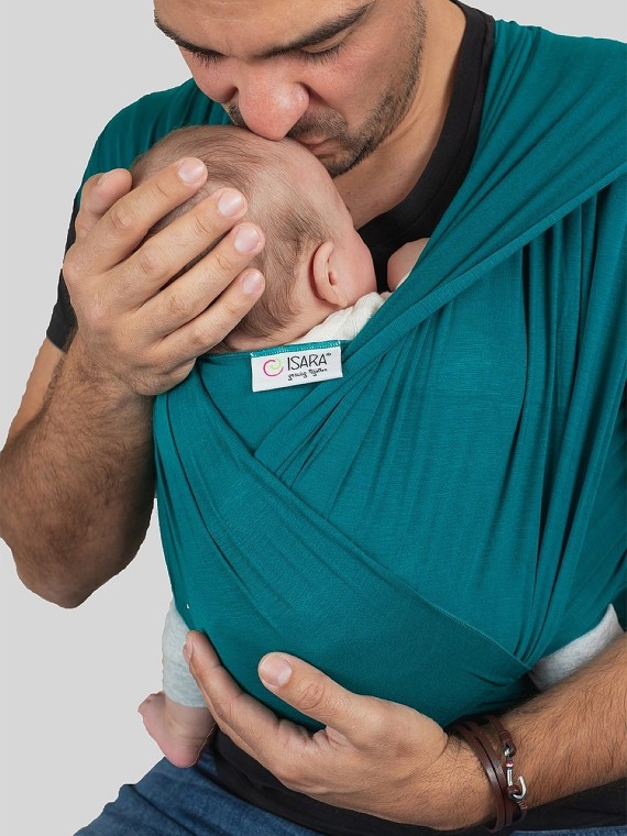 ISARA Stretchy Wrap – Soft, Breathable Baby Wrap | Bamboo and Eco-Friendly