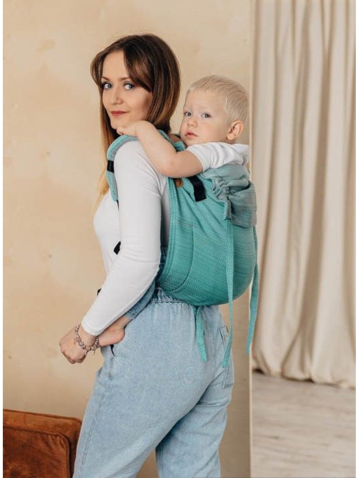 LennyLamb Onbuhimo – ergonomic carrier without waist belt | 6m–5y