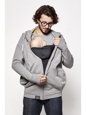 LOVE RADIUS Parent's Hoodie, Grey