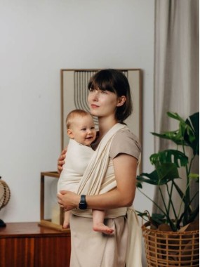 LennyLamb baby wrap – ergonomic and soft from birth to preschool