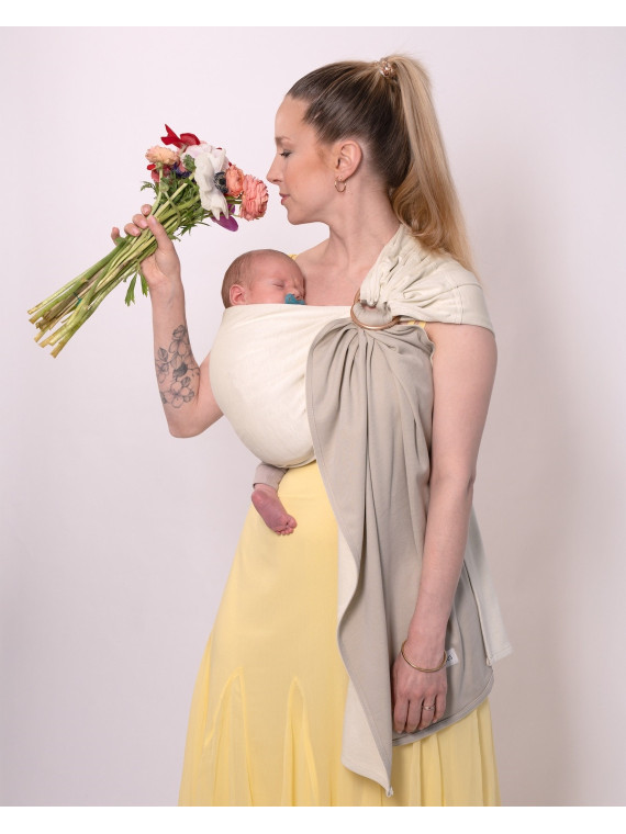 LOVE RADIUS No Knot Little Wrap, Vanilla / Eucalyptus