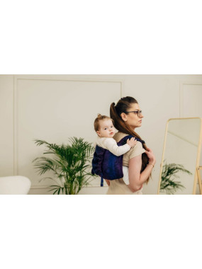 Lenny Buckle Onbuhimo PRO, Toddler, jacquard, (100% cotton) - WILD WINE - BOUQUET