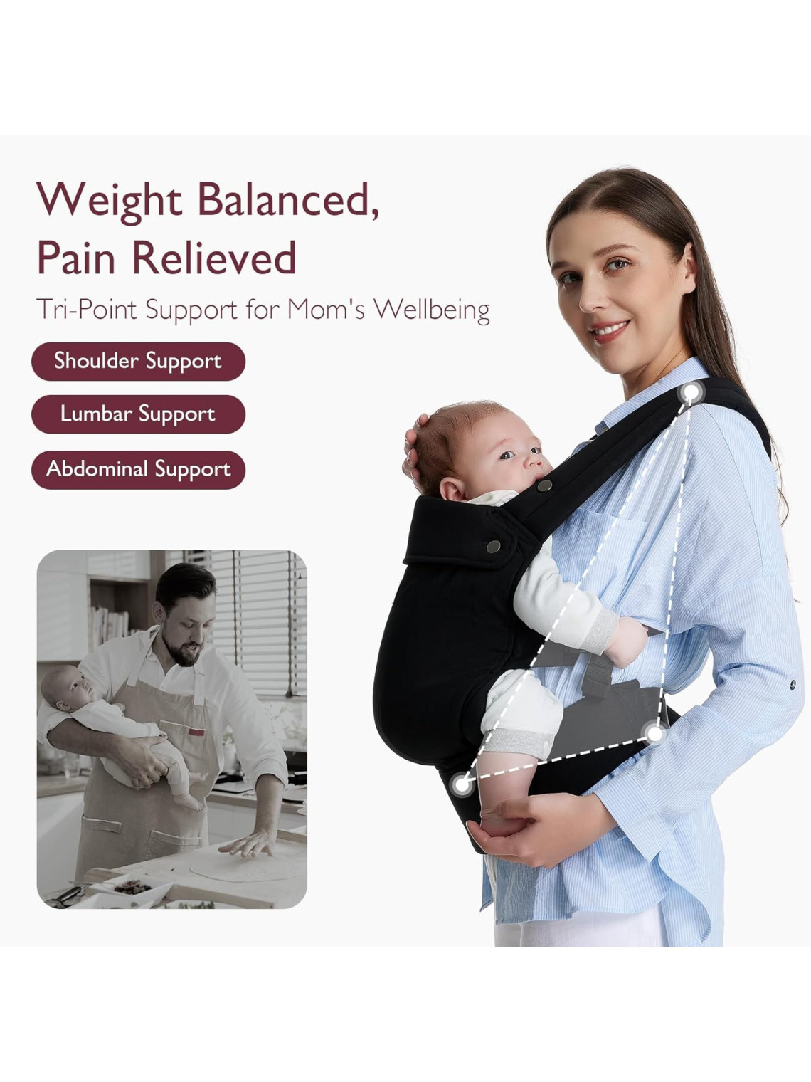 MOMCOZY PureHug, Black