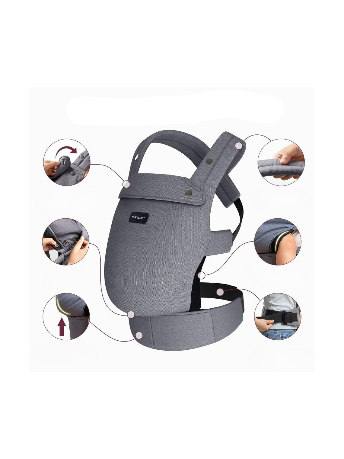 MOMCOZY PureHug, Grey