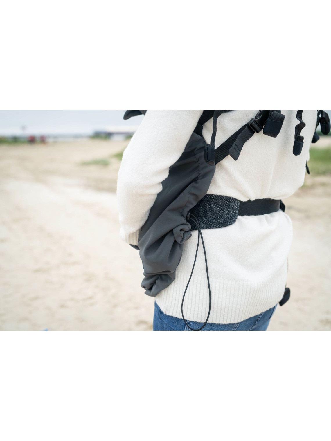 Cover for baby carrier/wrap Softshell, Grey