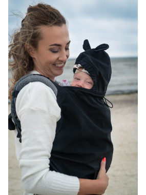Cover for baby carrier/wrap Softshell, Black