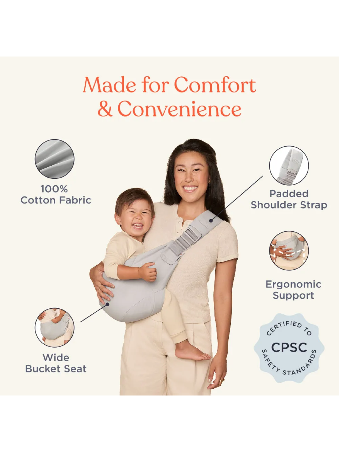 Ergobaby Upsie – a new, fun baby carrier for bigger kids.